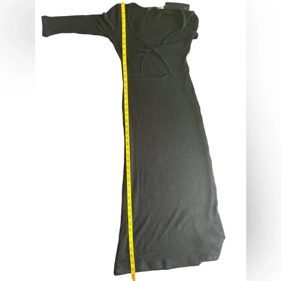 ViX Paula Hermanny Black Ana Mid Length Cover Up Dress Women’s Size S NWT - Picture 10 of 11